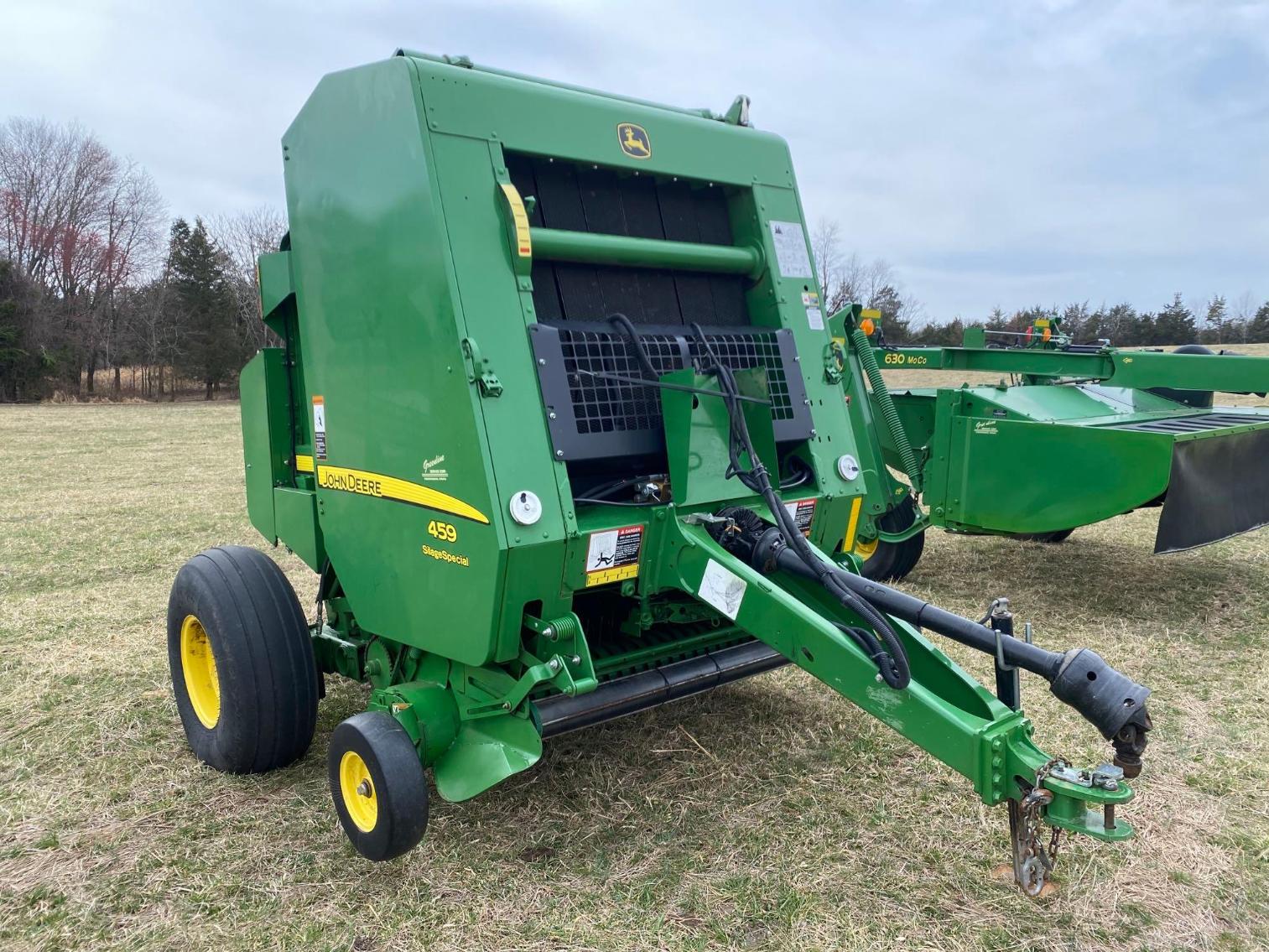 Image for 2017 John Deere 459 Round Baler Silage Special w/Net Wrap & Monitor Approx. 5600 bales Ready to Work
