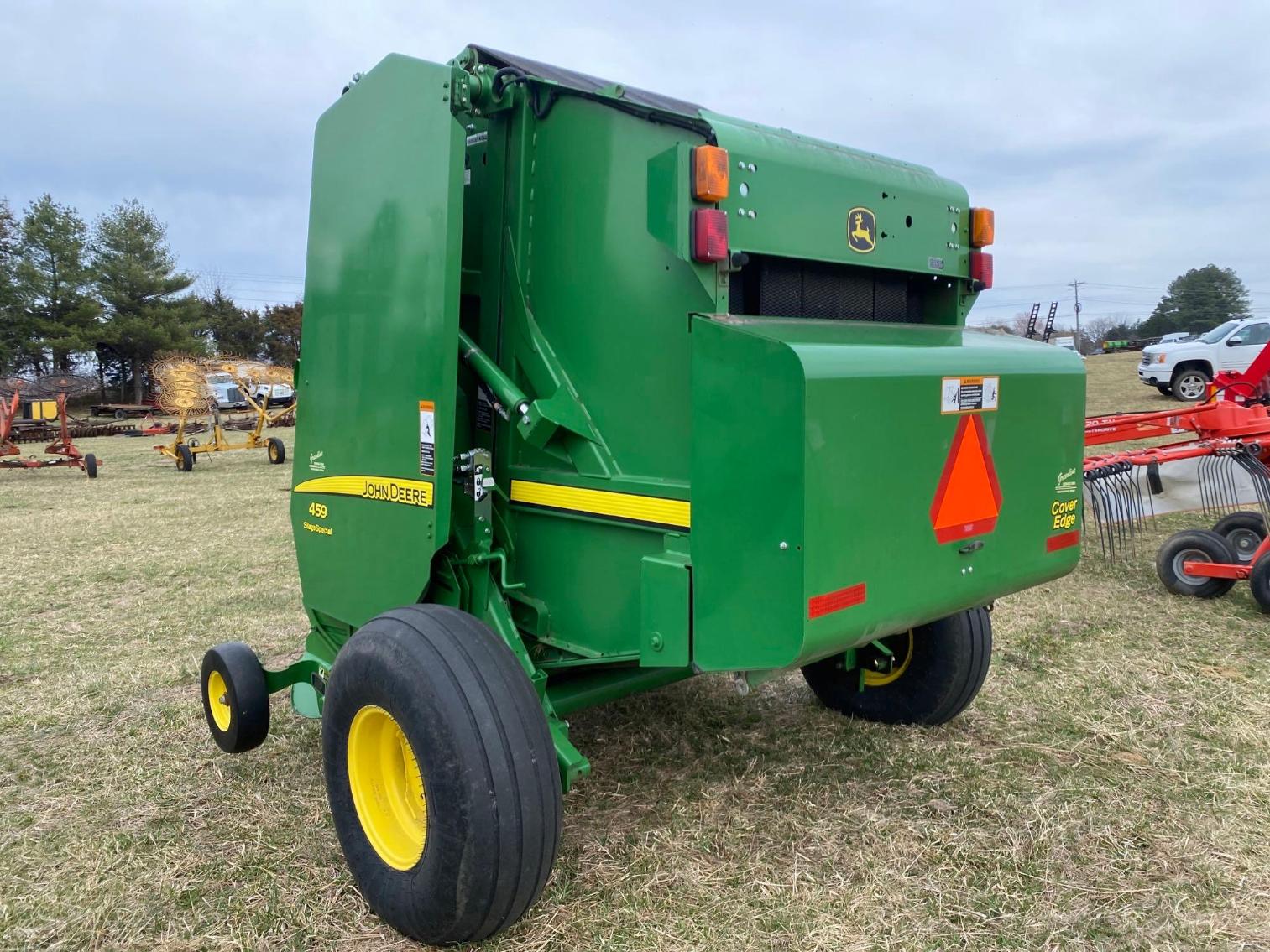 Image for 2017 John Deere 459 Round Baler Silage Special w/Net Wrap & Monitor Approx. 5600 bales Ready to Work