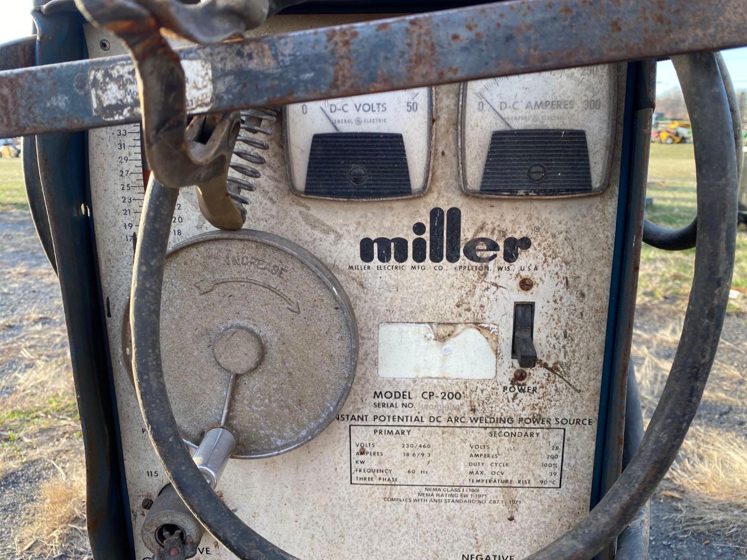 Image for Miller CP-200 Mig Welder, w/ Argon Tank 75-25