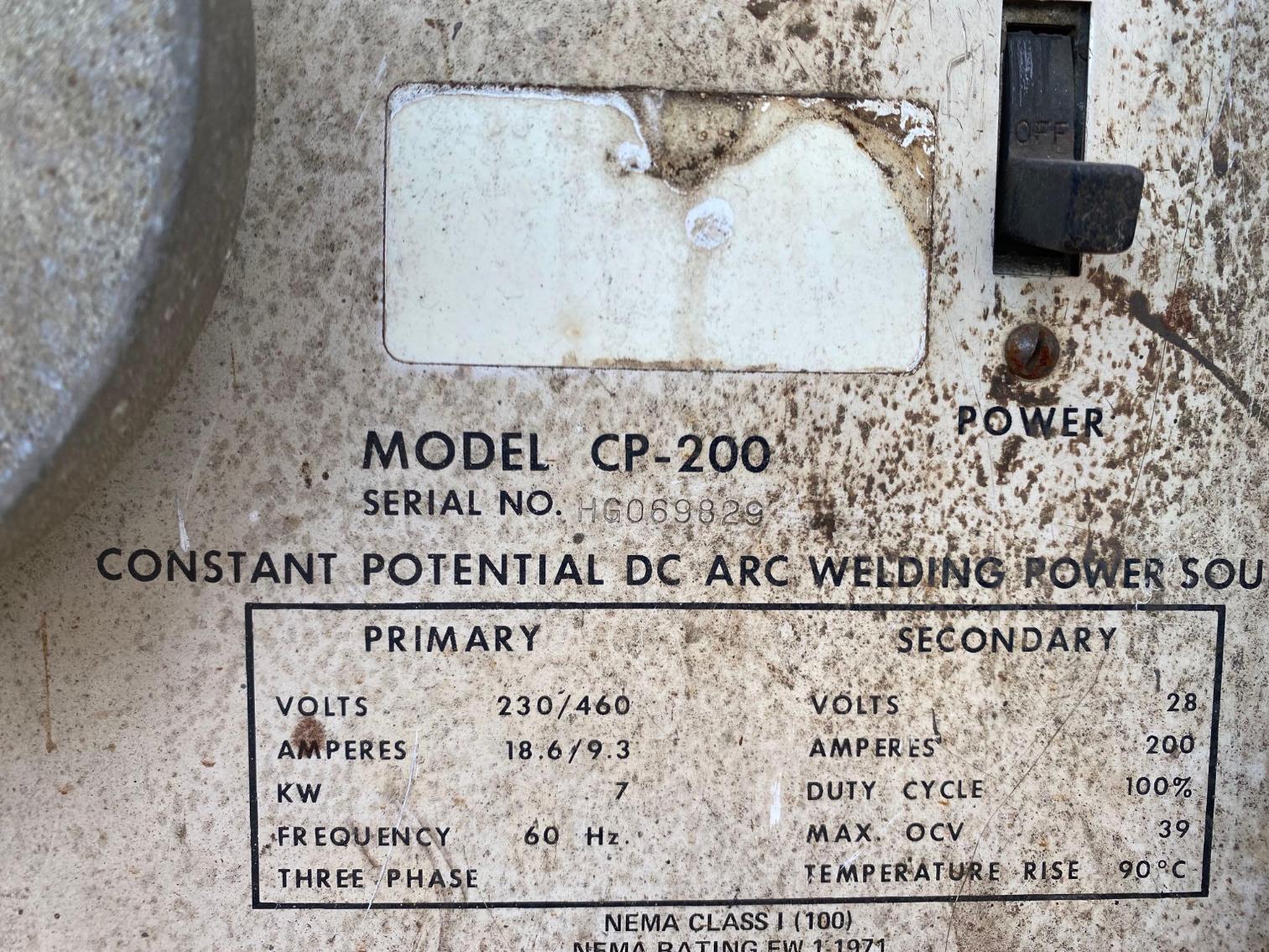 Image for Miller CP-200 Mig Welder, w/ Argon Tank 75-25