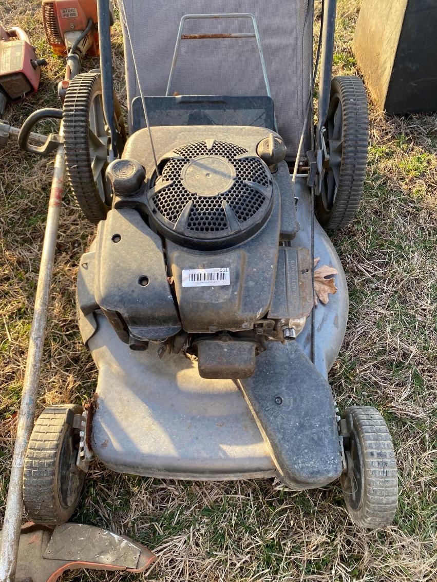 Image for Ryobi Leaf Blower, 3 Weed Eaters and Push Mower (Need Work Per Seller)