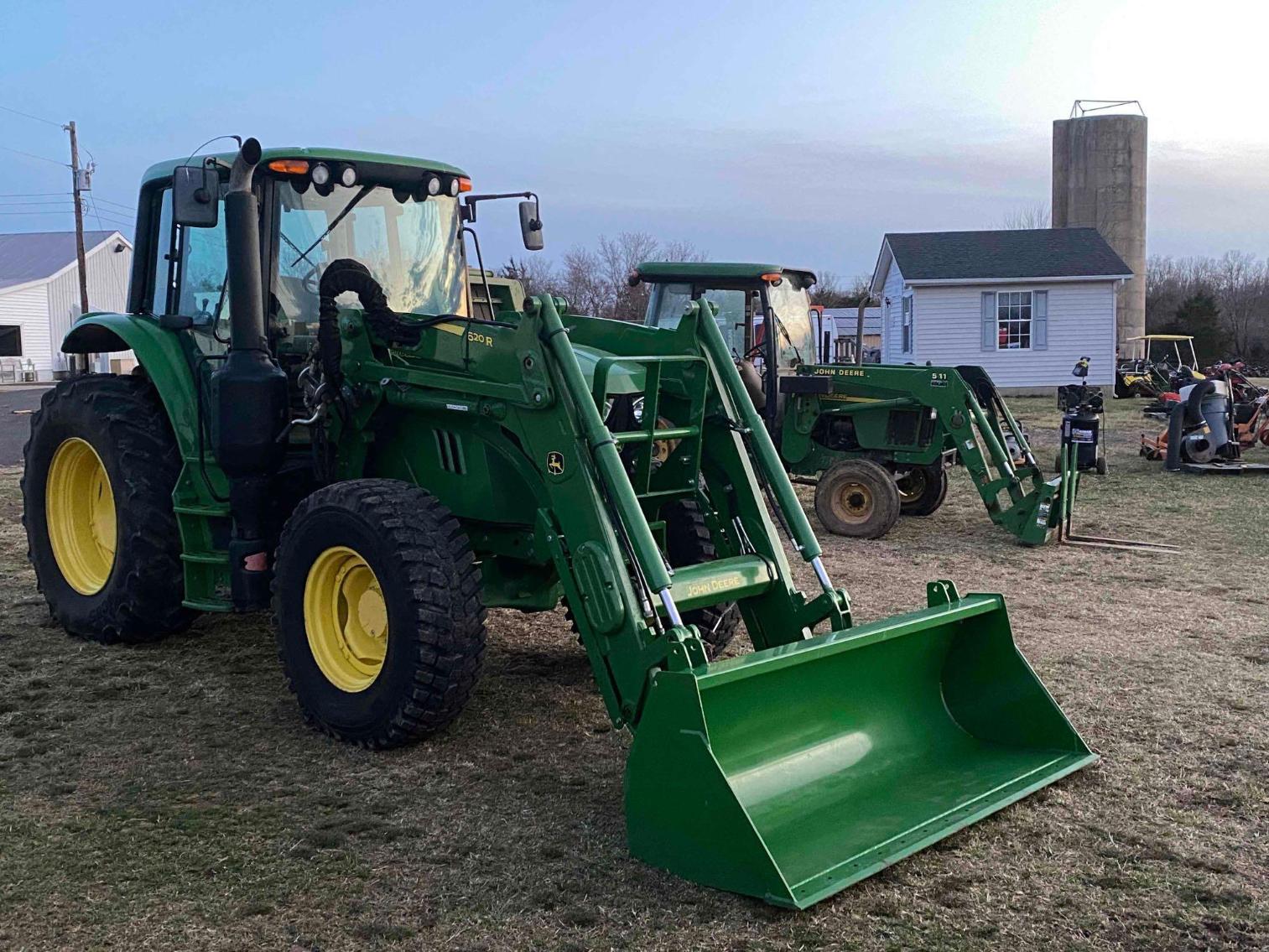 Image for John Deere 6120M Tractor with Cab and 620R Loader, Power Quad Transmission, PIN# 1L06120MAHH872749A