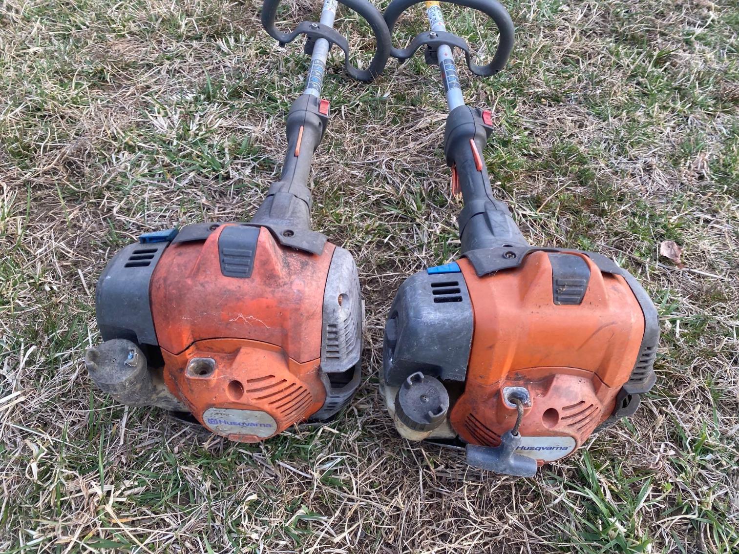 Image for 2 Husqvarna 525LST Weedeaters- unknown running condition