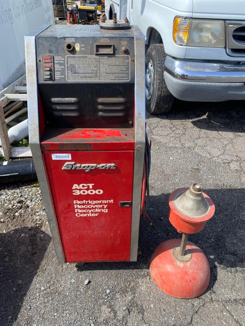 Image for Snap On ACT 3000 Refrigerant Machine, Vintage Wheel-O-Matic Counter Balancer