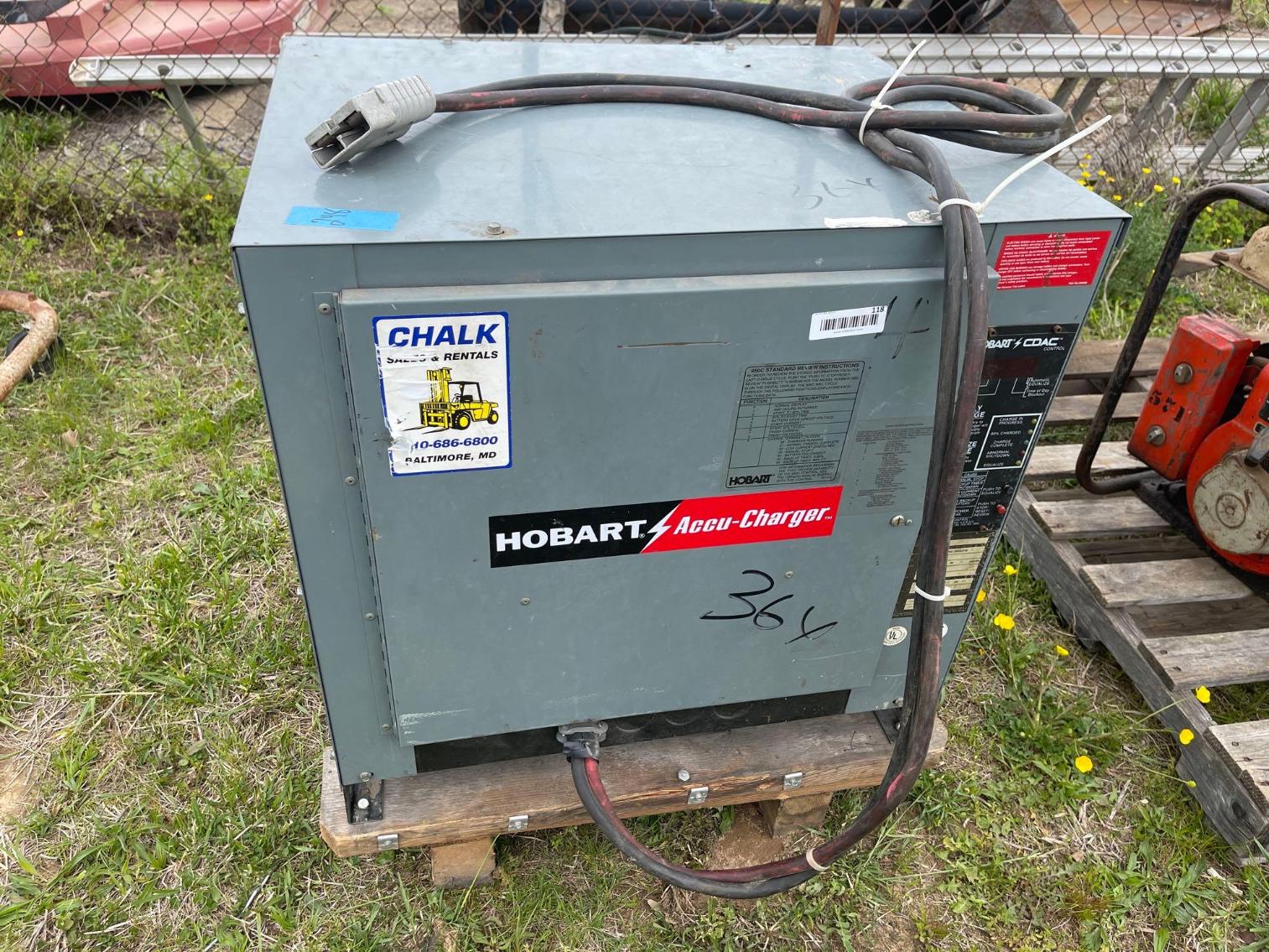 Image for Hobart  Accu-Charger  36v Battery Charger for fork lift, 3 phase, unsure of working condition 