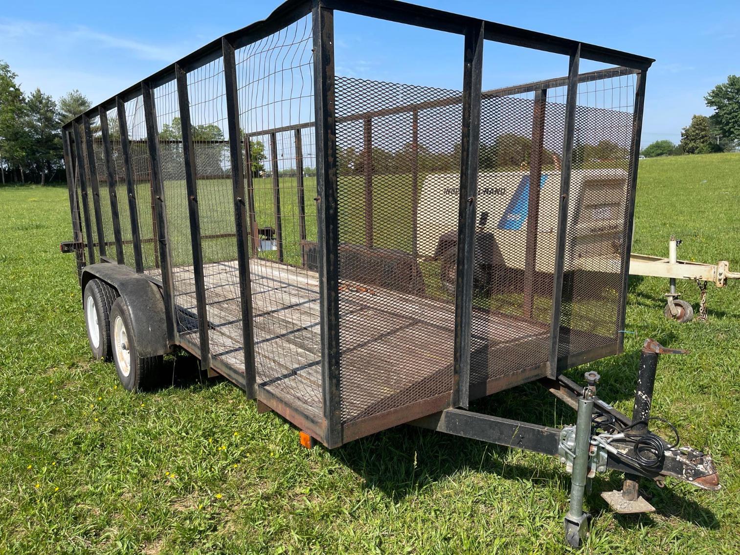 Image for 6'x16' Homemade Trailer w/ High Wire Sides. Assigned ID VA-381750-TR