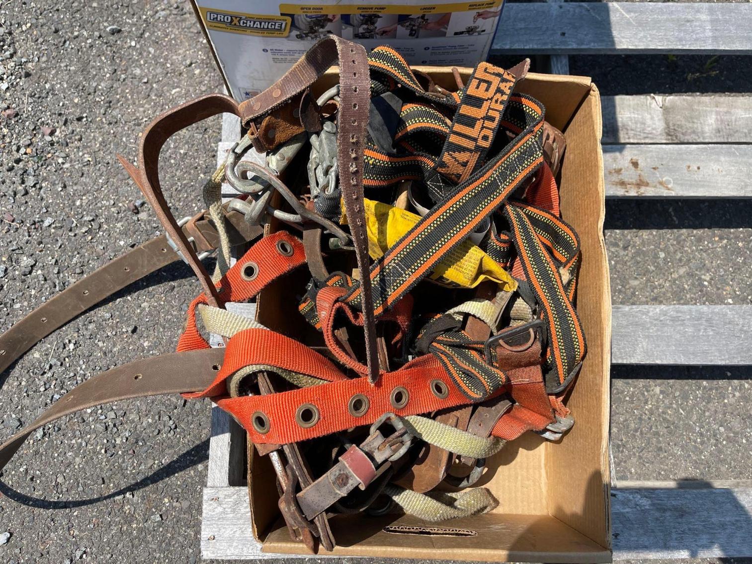 Image for Box of Climbing Straps and Pole Climber Spurs