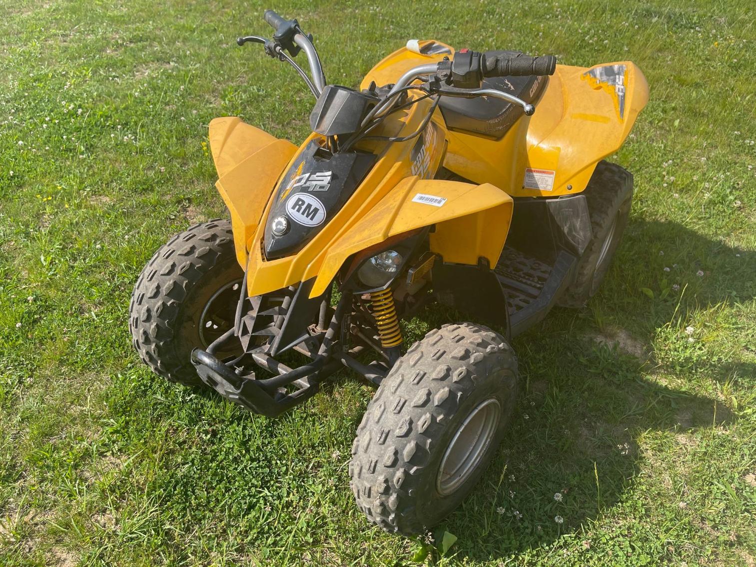 Image for CAn-Am DS70 4 Wheeler, per seller- runs and drives but needs starter and new battery