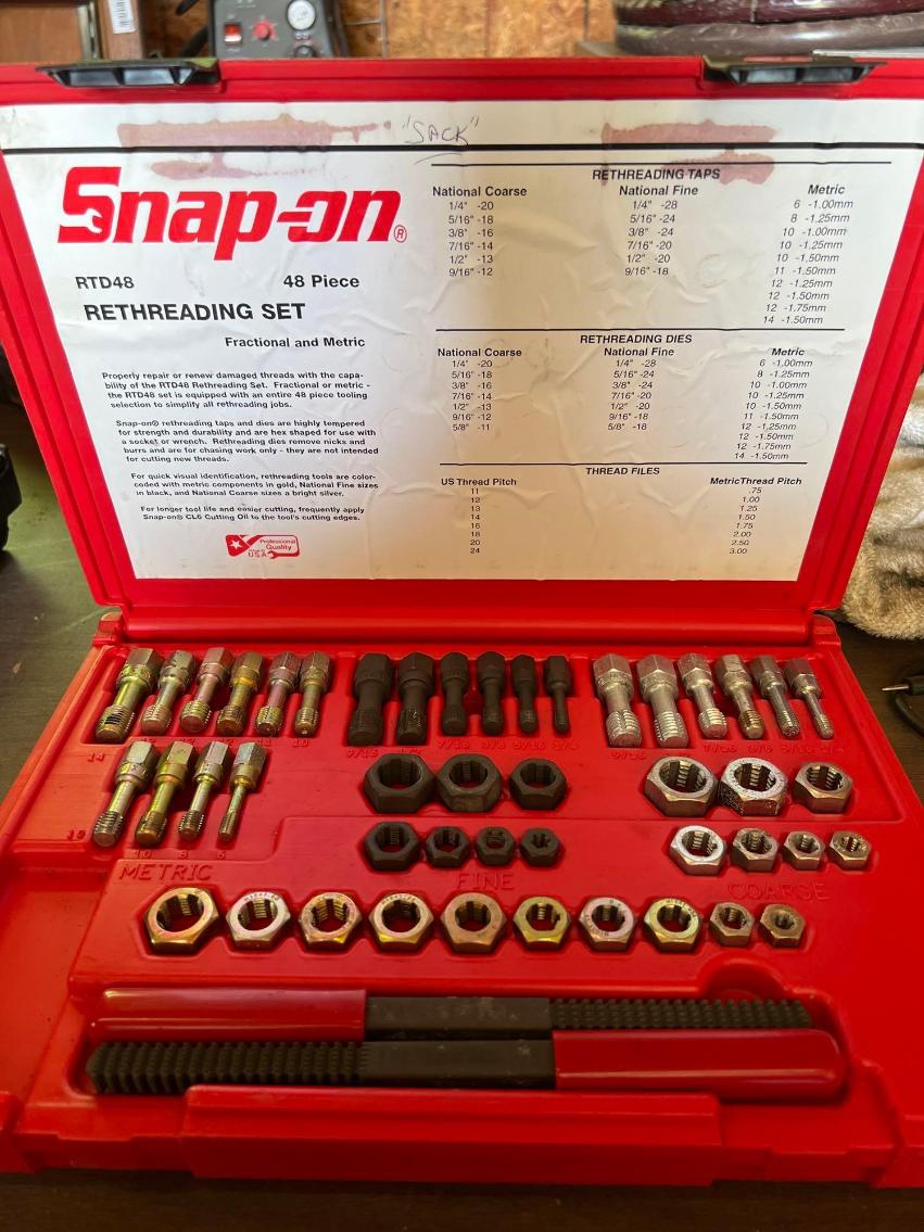 Image for Snap-on RTD48 Rethreader Set/Tap and Die 