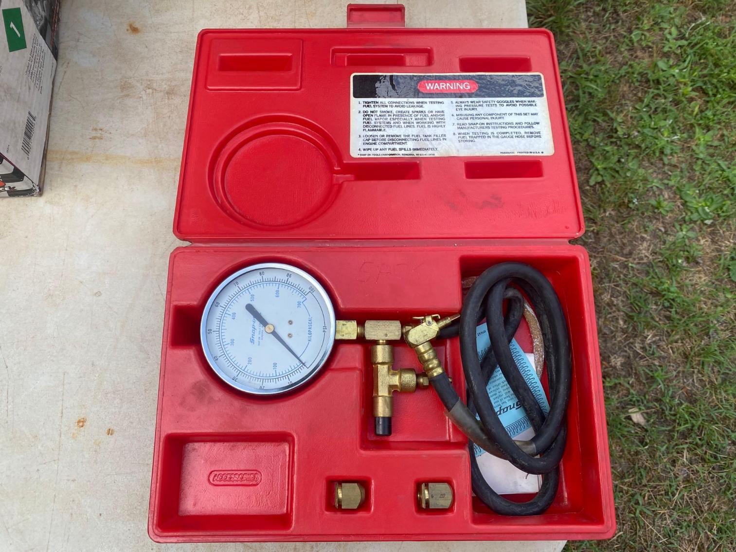 Image for Snap On Fuel Injector Pressure Gauge Set 