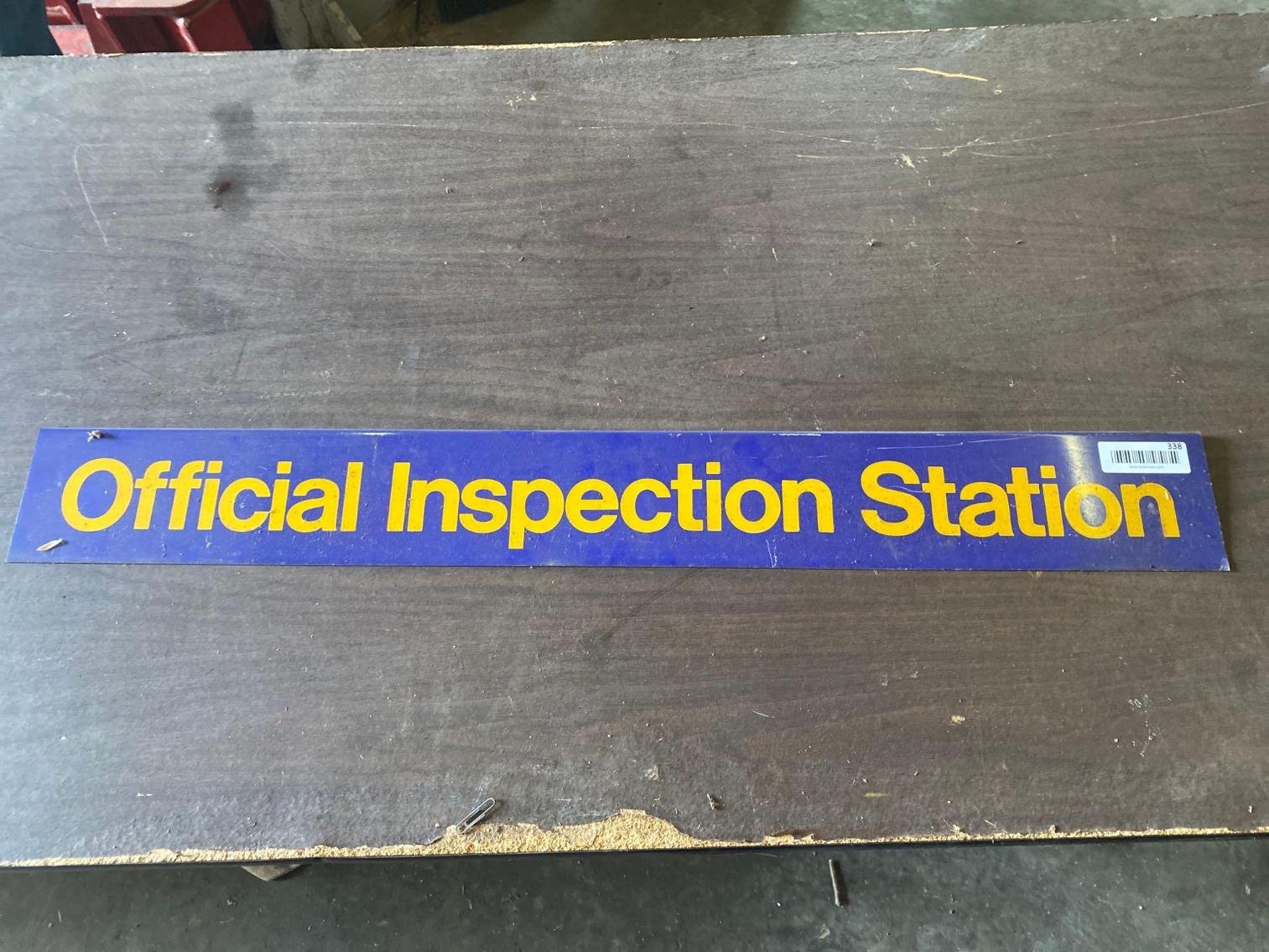 Image for Official Inspection Station Sign 