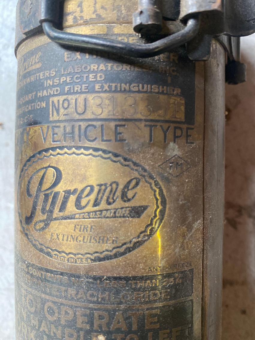 Image for Vintage Pyrene Fire Extinguisher 