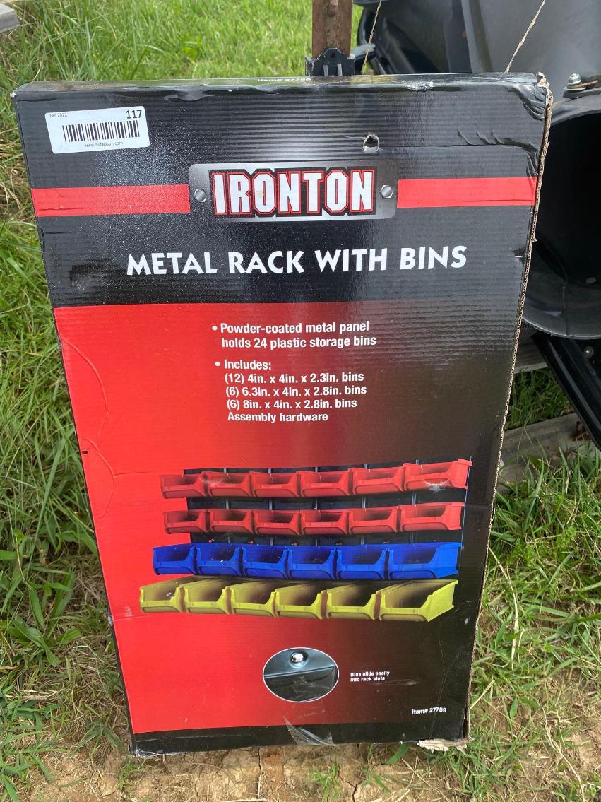 Image for Ironton Metal Rack with Bins 