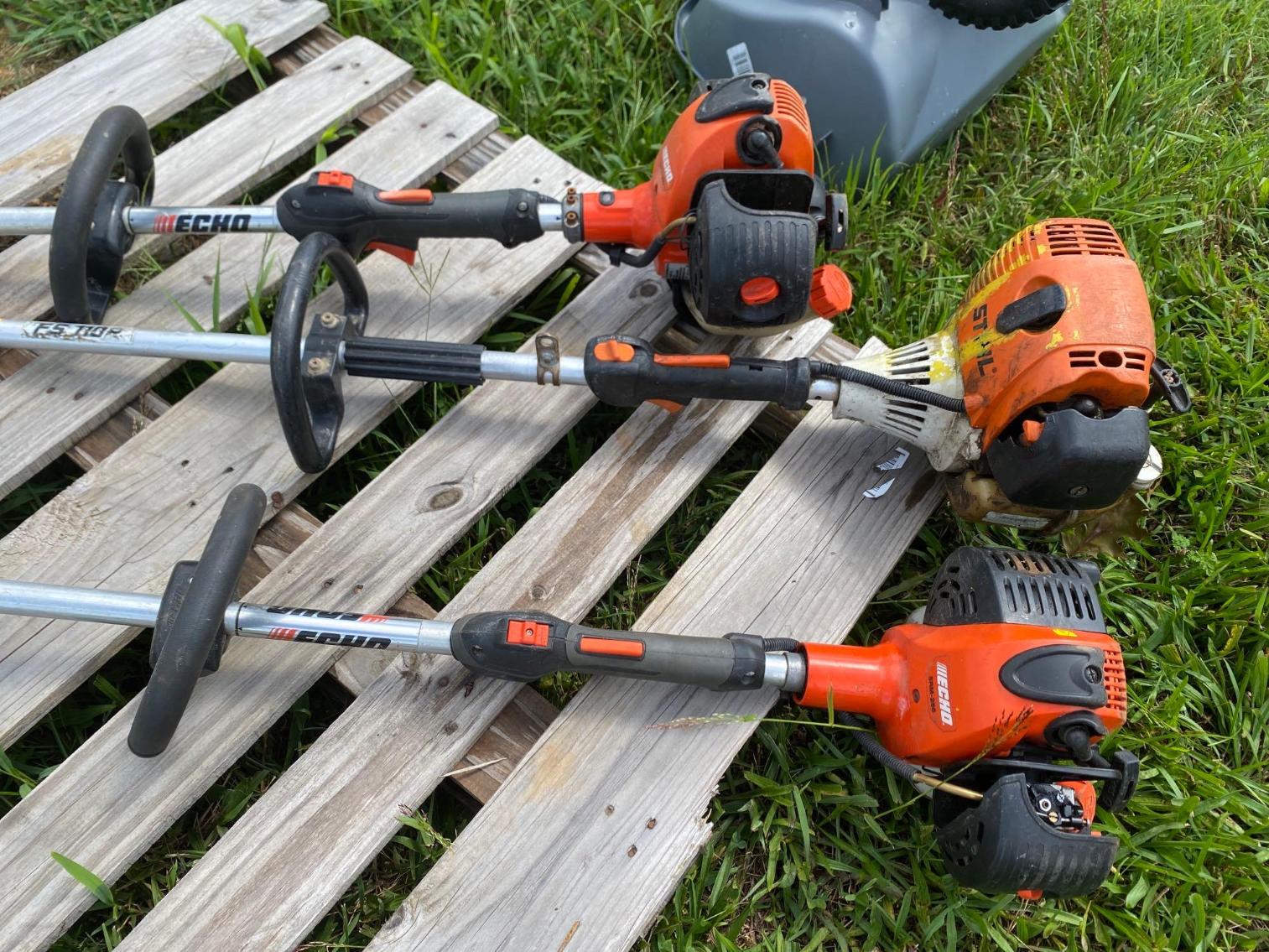 Image for Pallet- 3 Weed Eaters, 1 Stihl, 2 Echo, unsure of running condition