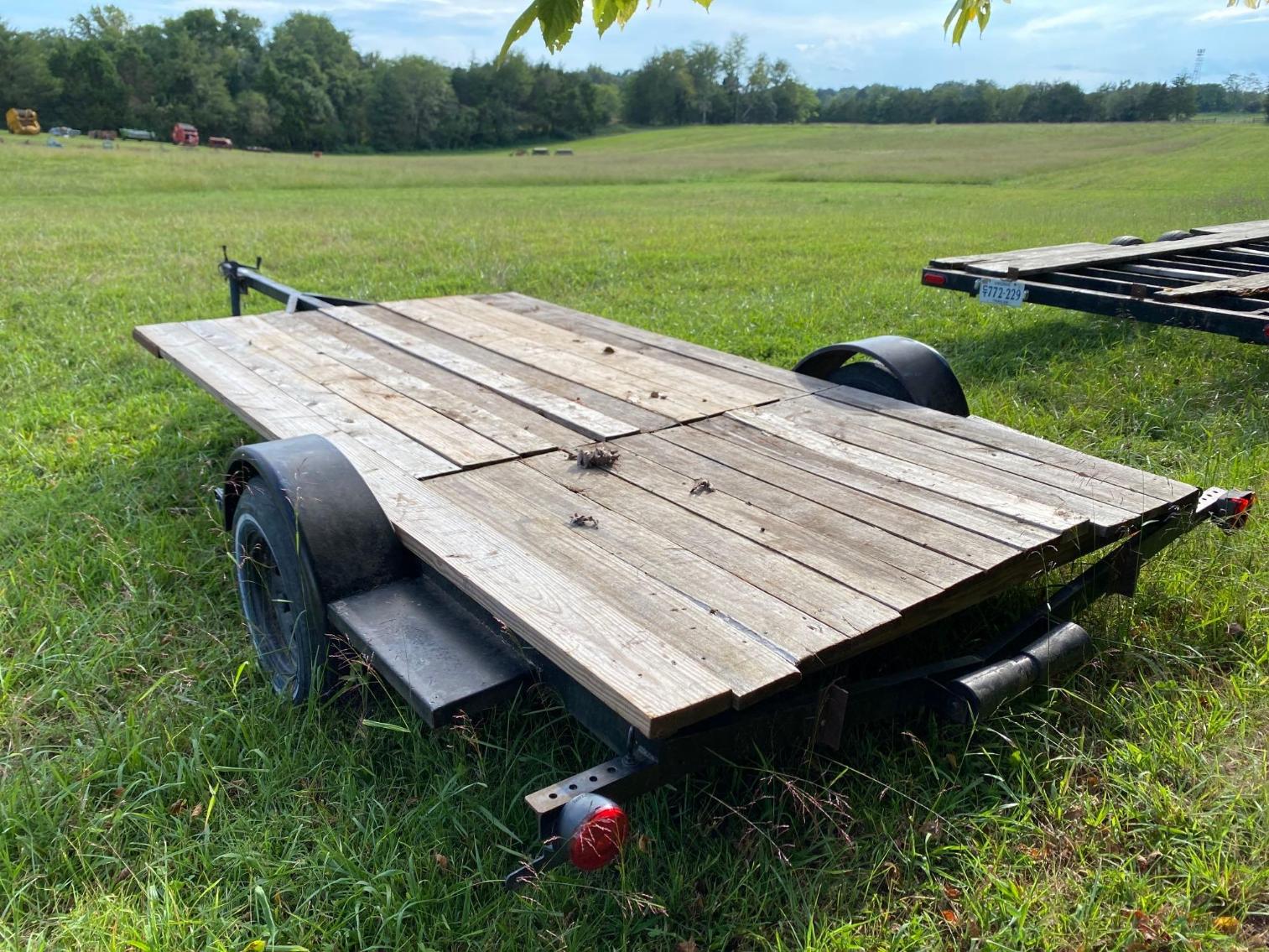 Image for 6'x12' Homemade Flat Deck Trailer NO TITLE 