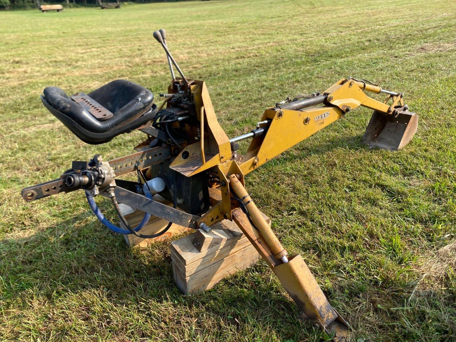 Image for Woods 750 Backhoe, Per seller- new cylinder, kingpin replaced