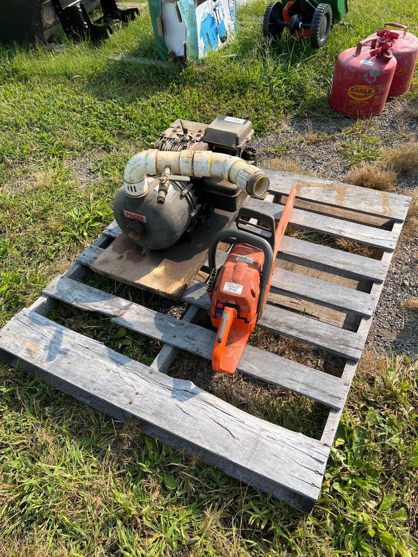 Image for Pacer Water Pump and Husqvarna 345 Chainsaw- neither runs