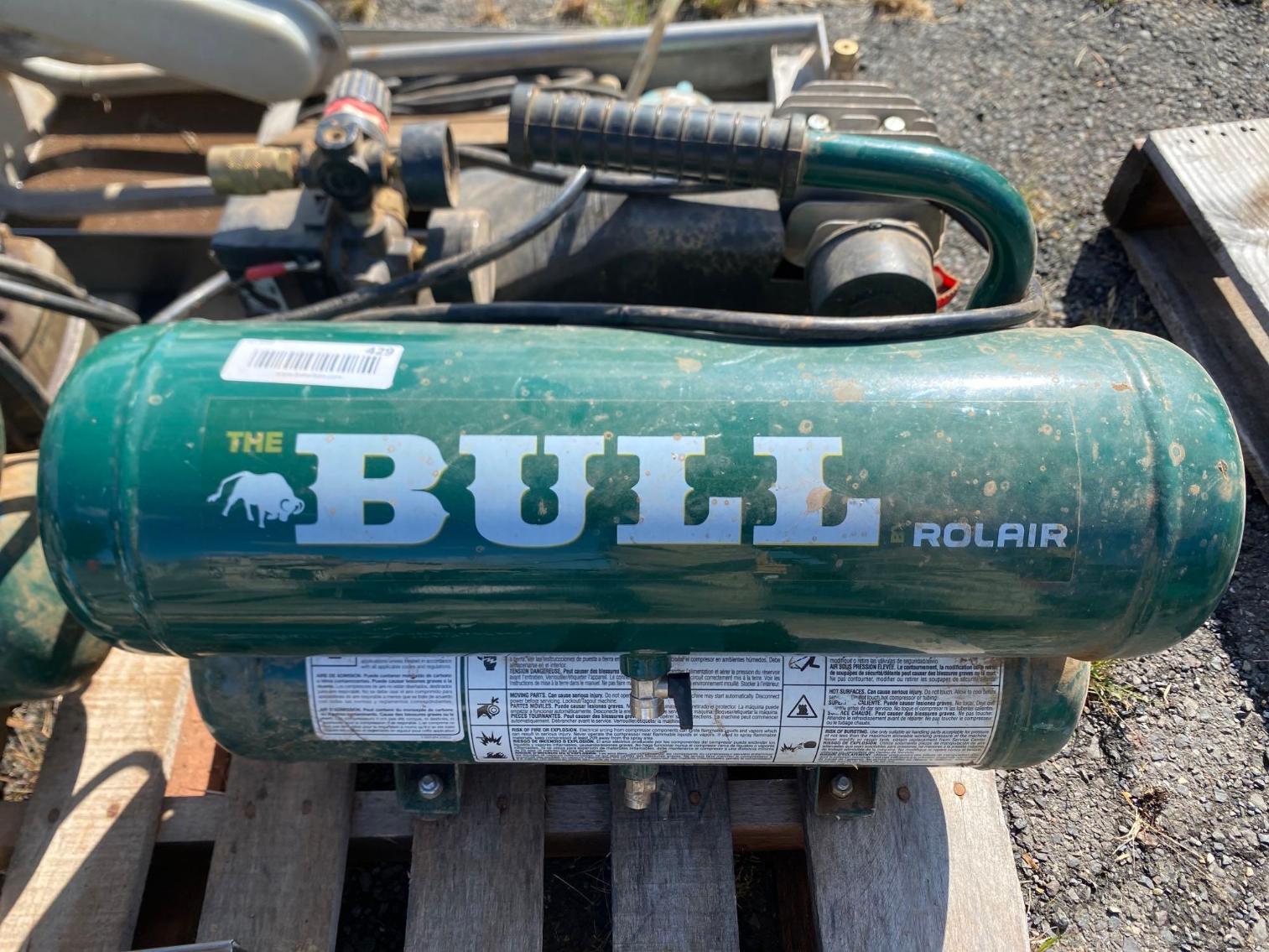 Image for The Bull 2 HP, 4.3 Gal, Twin Stack Air Compressor