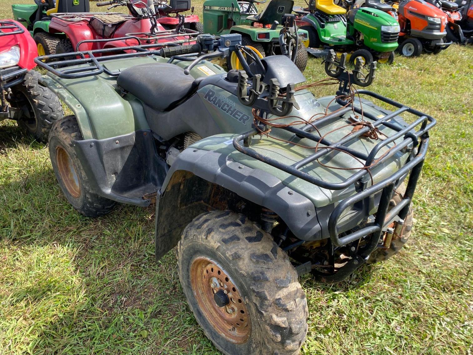 Image for 2002 Honda 350 Rancher 4 Wheeler, 4x4, per seller- does not run has replaced ignition switch 