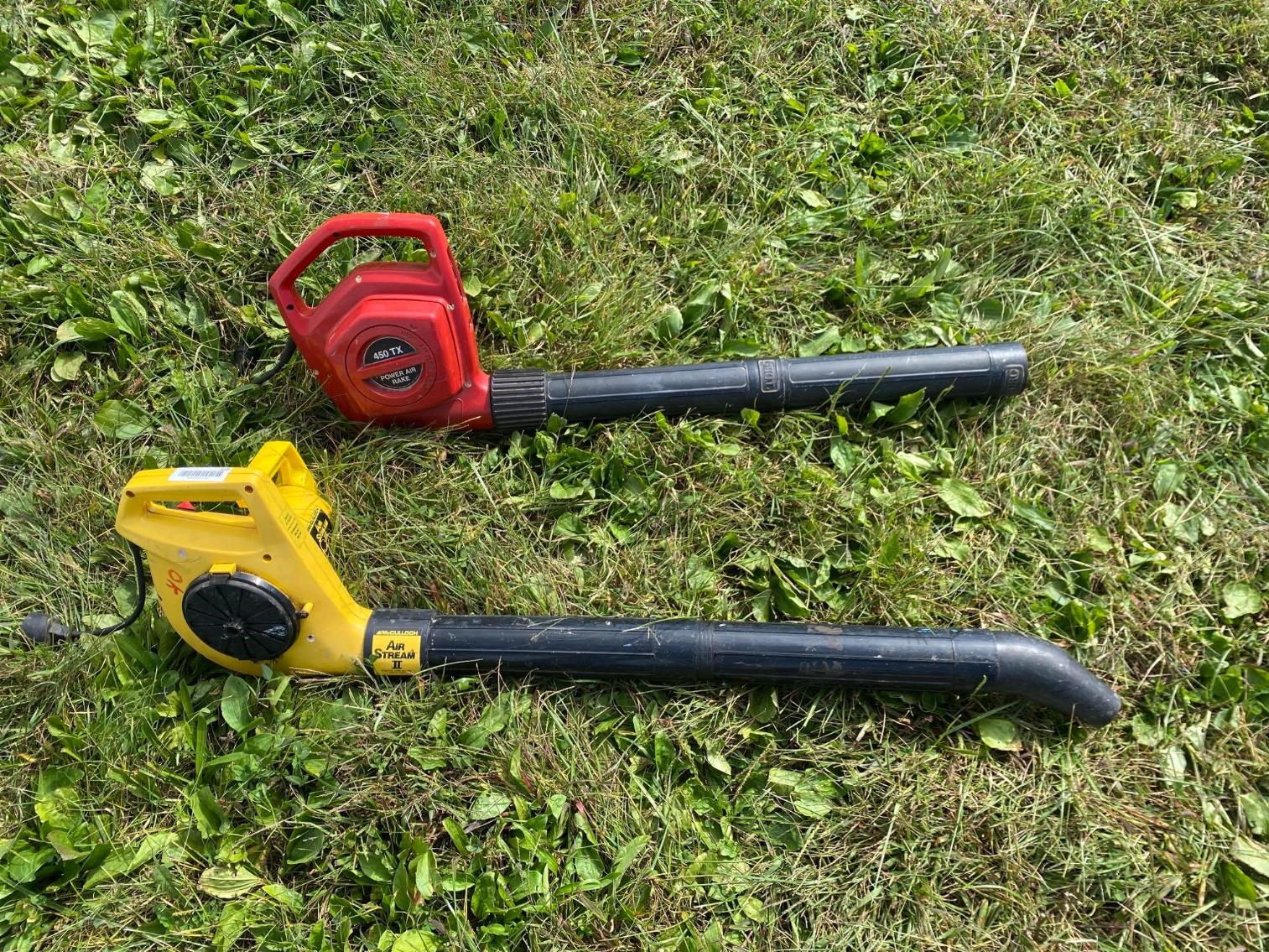 Image for 2 Corded Electric Leaf Blowers