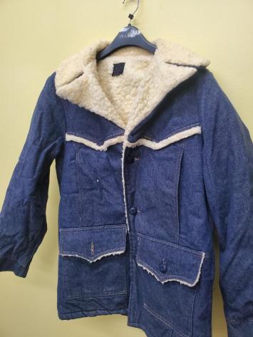 Mens 70s Vintage Shearling-Style Jacket Med