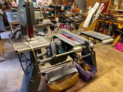 shopsmith-powerpro-model-556176-with-555507-bandsaw-and-lots-of-extras-and-accessories