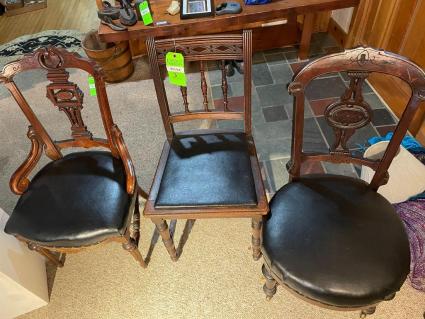 3-victorian-wooden-chairs