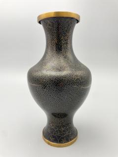 single-japanese-black-cloisonne-vase