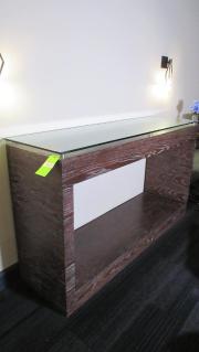contemporary-glass-top-counter-w-wood-style-base
