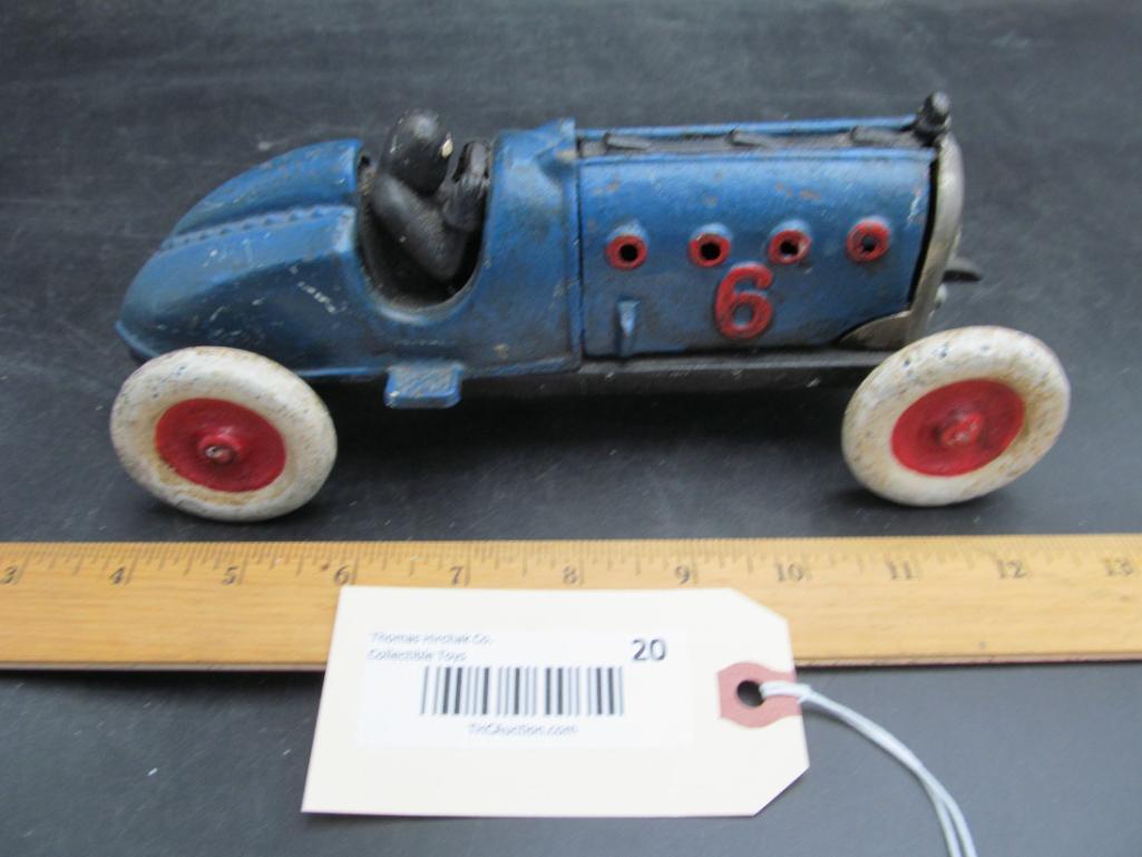 unmarked-cast-iron-vintage-blue-race-car