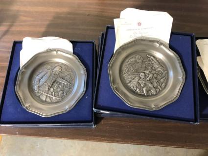 7-american-revolution-bicentennial-pewter-plate-collection