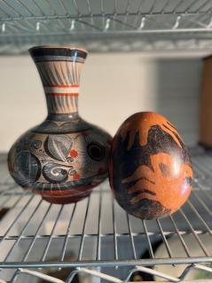 mexican-vase-and-pottery-egg