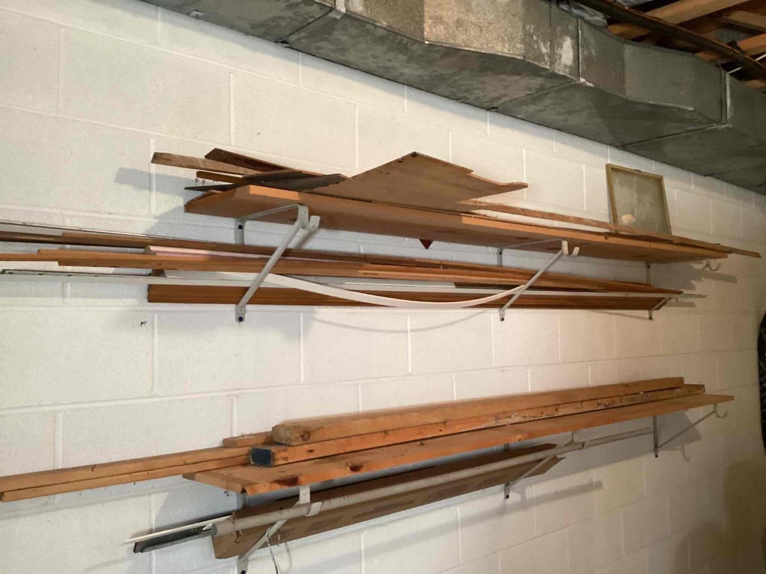 Image for All Wood in Basement - Lumber, Scraps, and Plywood Pieces 