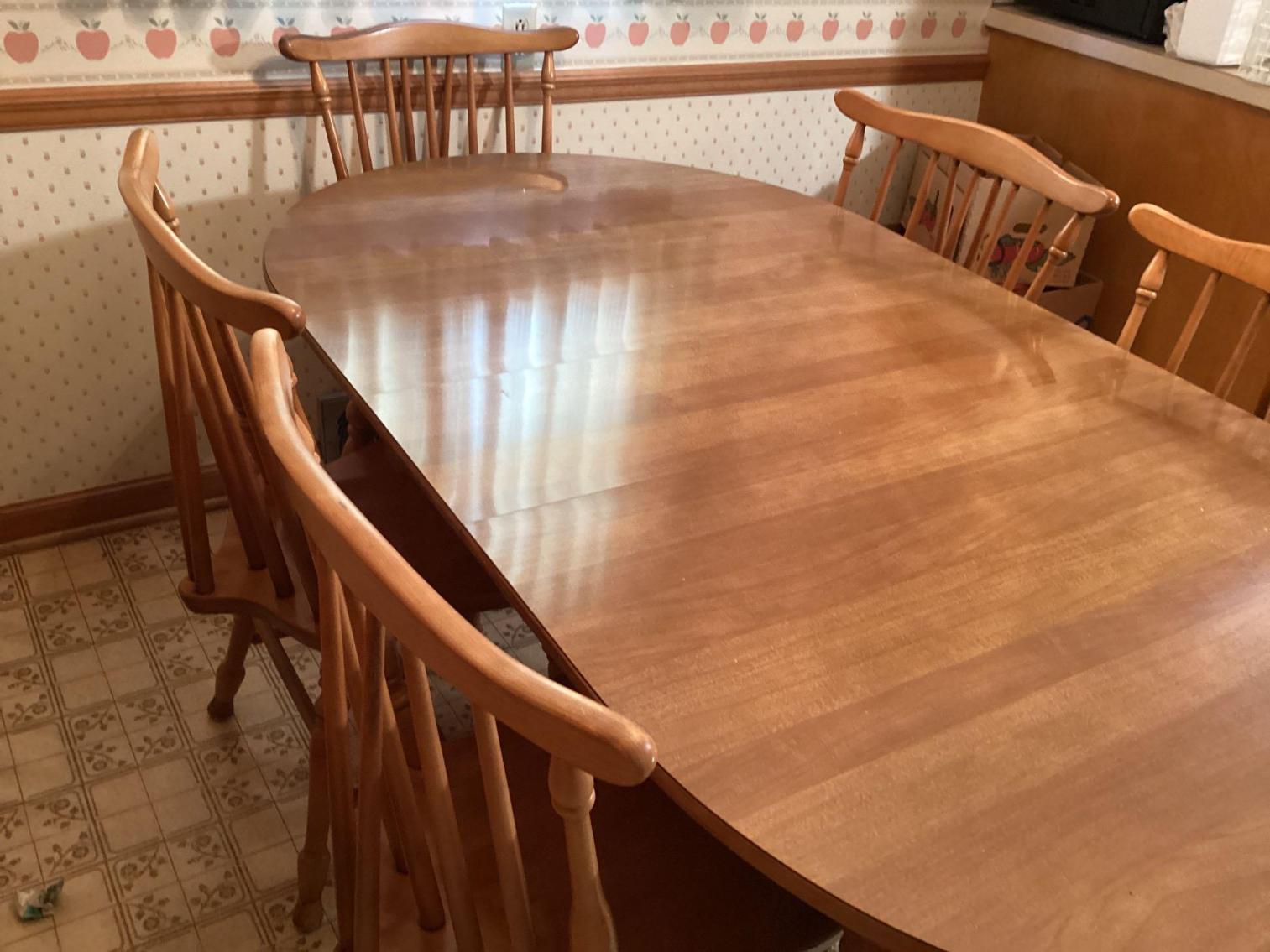 Image for Maple Table and 5 Chairs