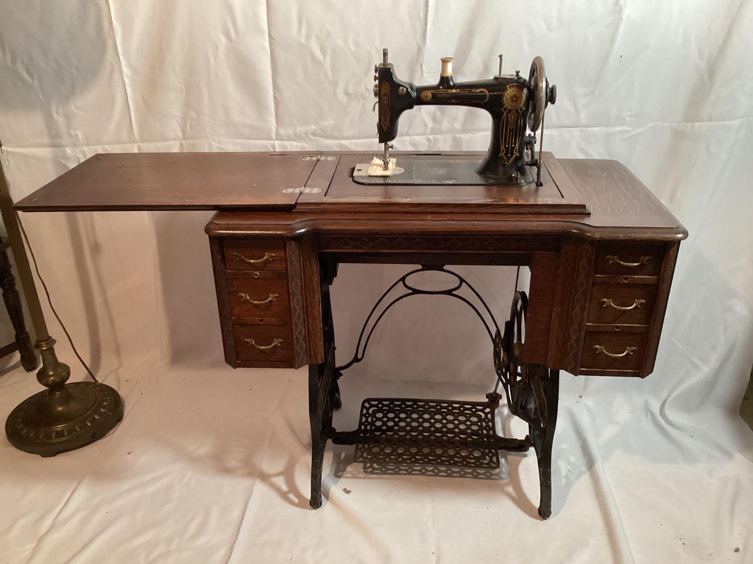 Image for National Sewing Machine, End table, and Lamp