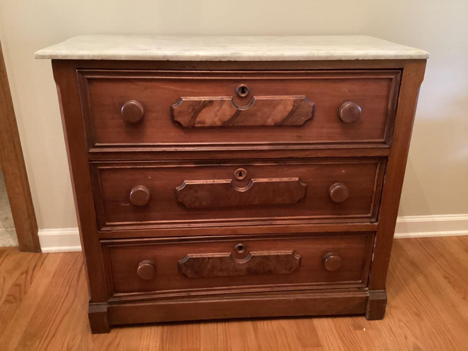 Image for Antique Three Drawer Chest