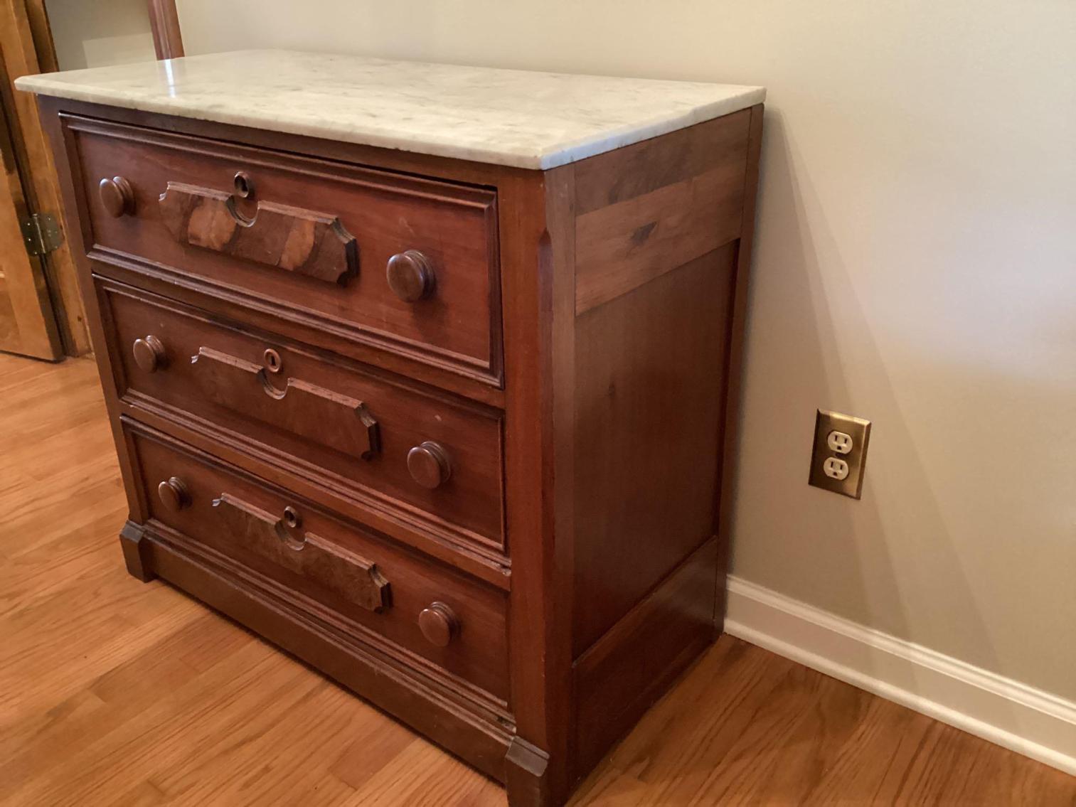 Image for Antique Three Drawer Chest