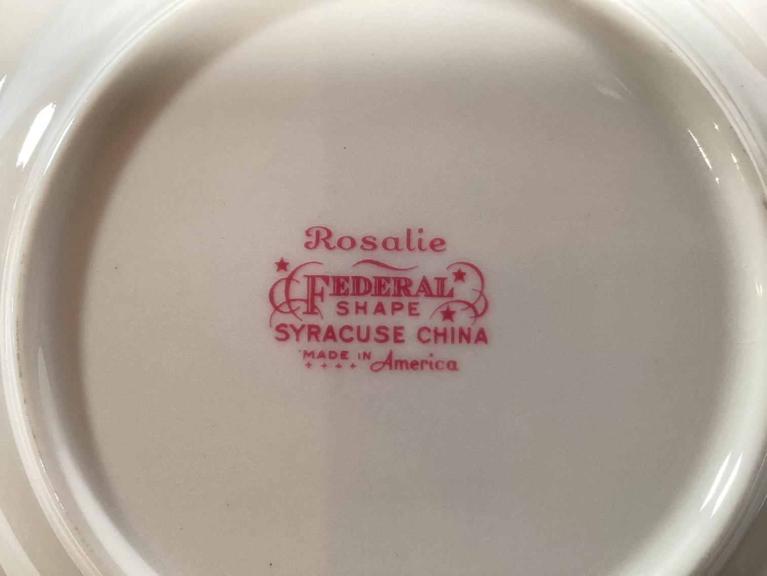 Image for “Rosalie” by Syracuse China