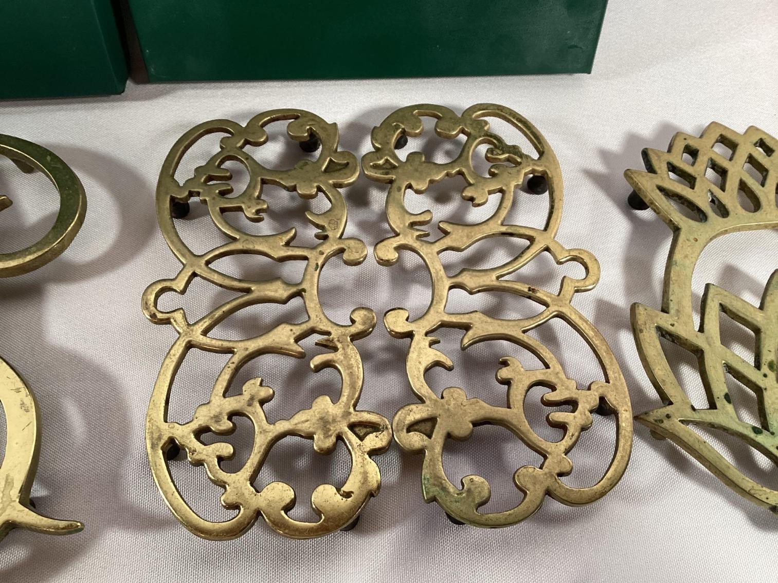 Image for Virginia Metal Crafters Brass Trivets