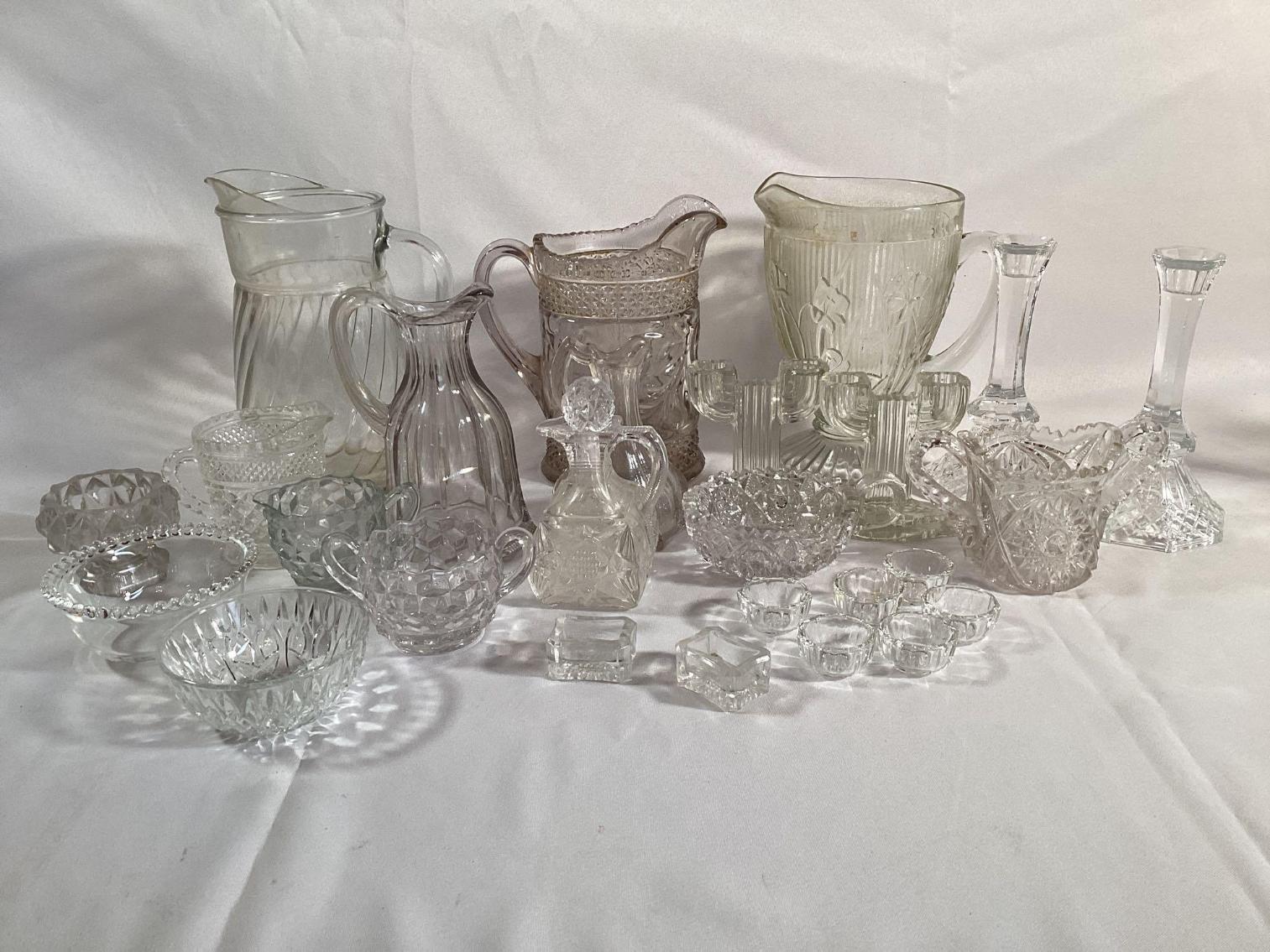 Image for Mixed Lot of Pressed Glass