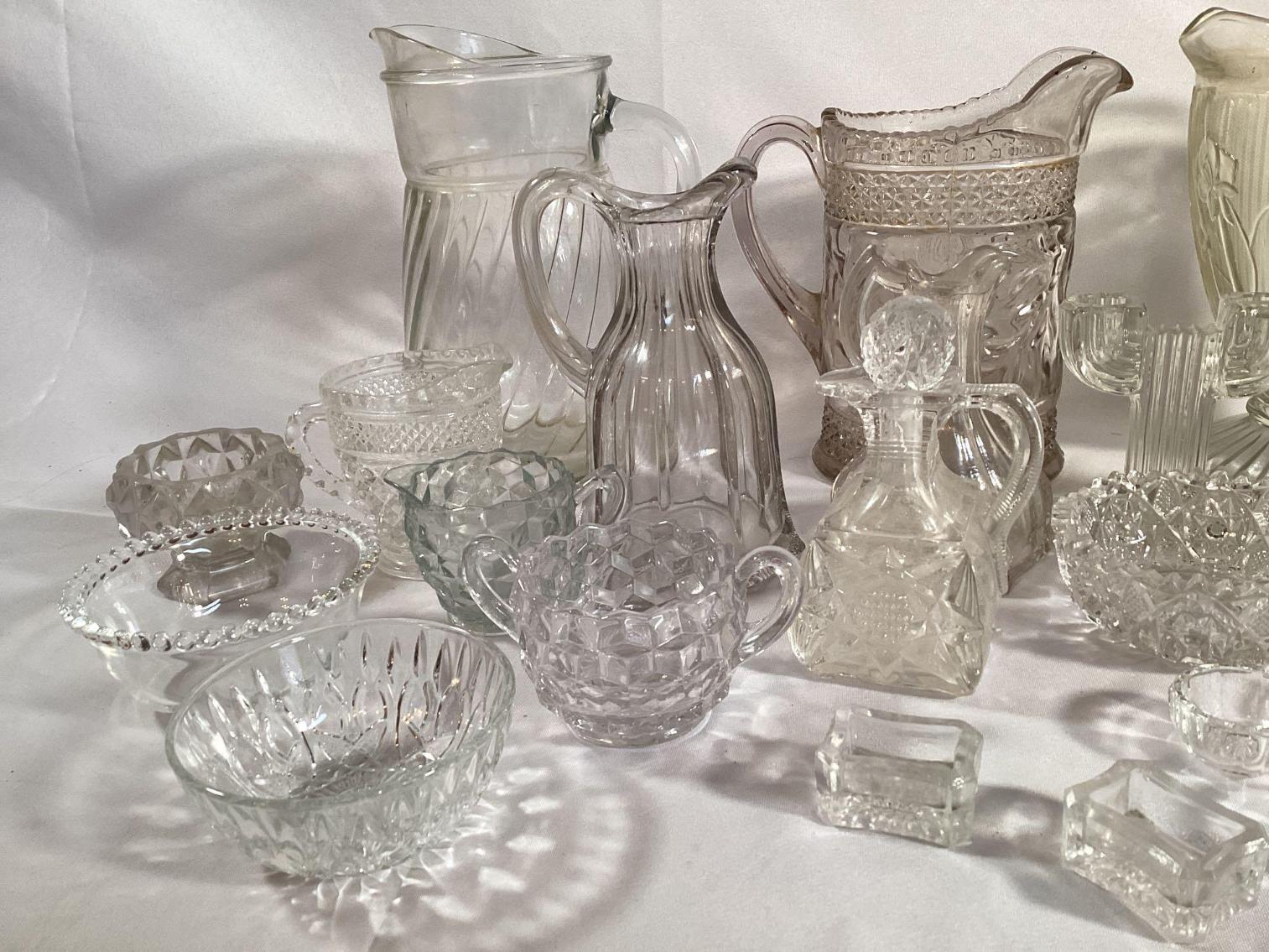 Image for Mixed Lot of Pressed Glass