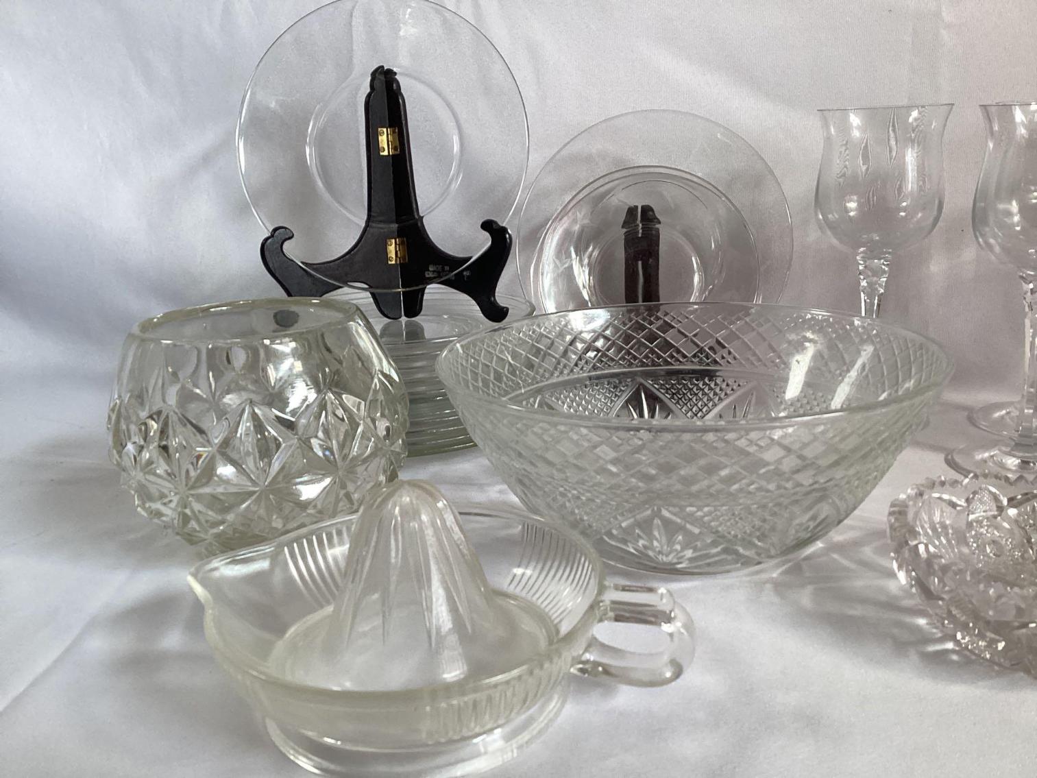 Image for Lot of Mixed Pressed Glass