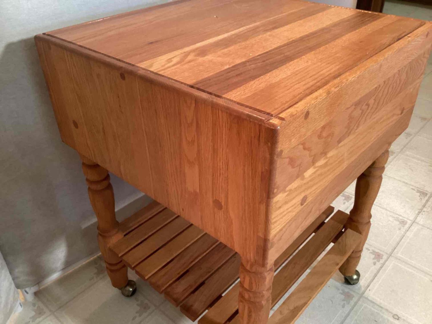 Image for Butcher Block Style Work Table