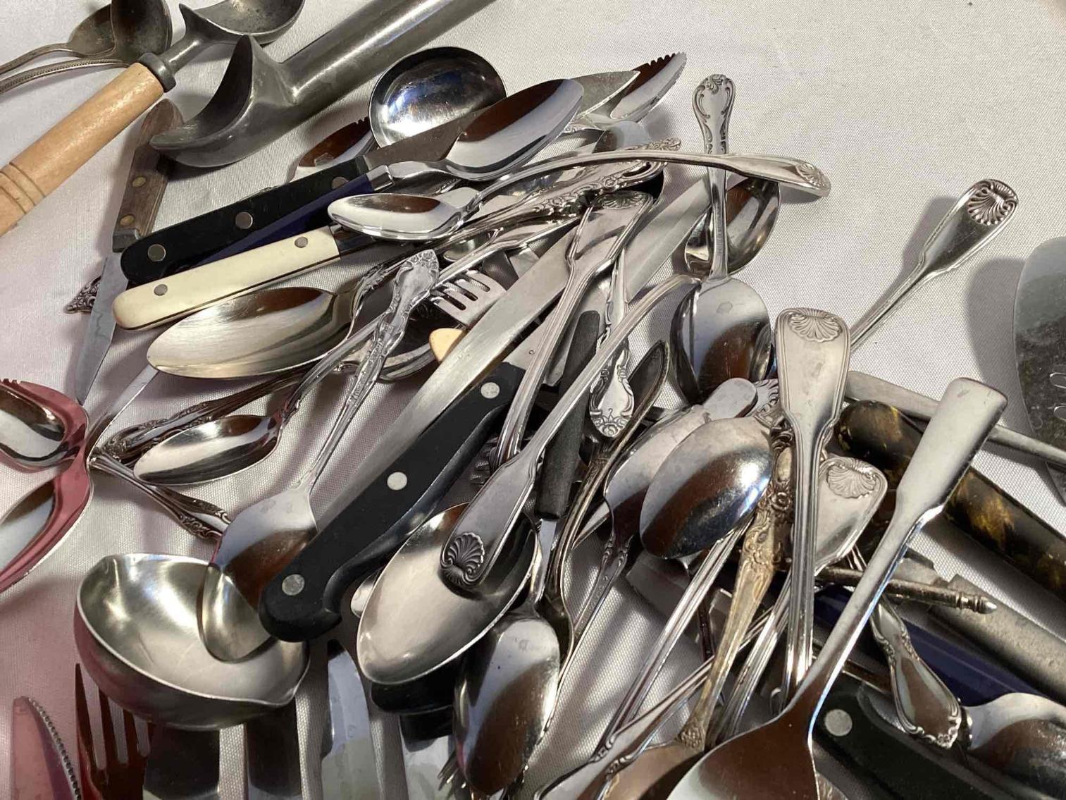 Image for Mixed Lot of Stainless Flatware