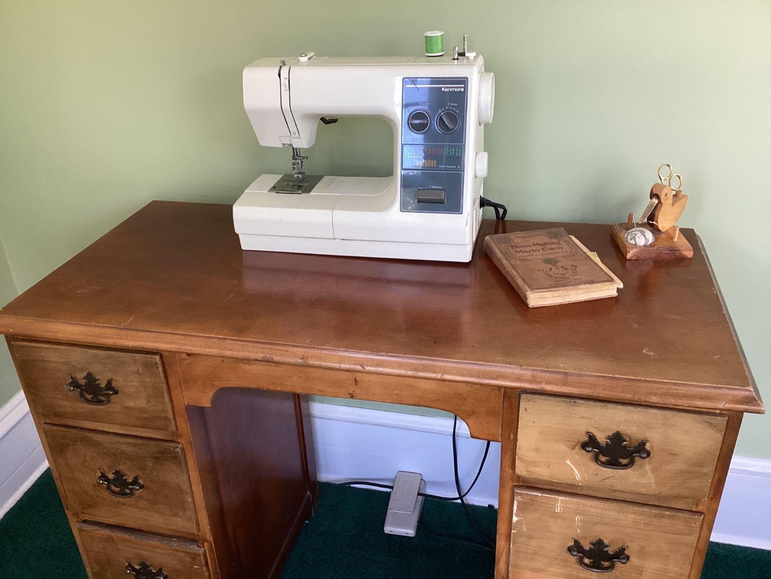 Image for Kenmore Sewing Machine with desk and Accessories