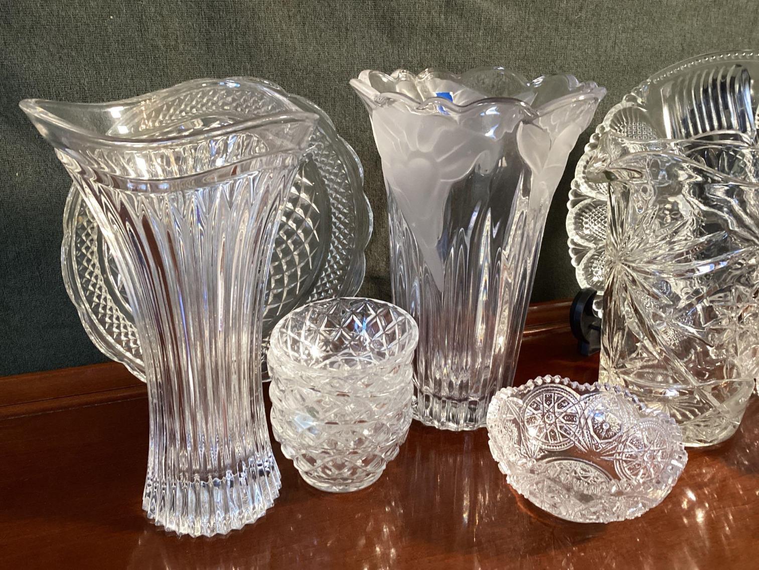 Image for Crystal and Pressed Glass Lot