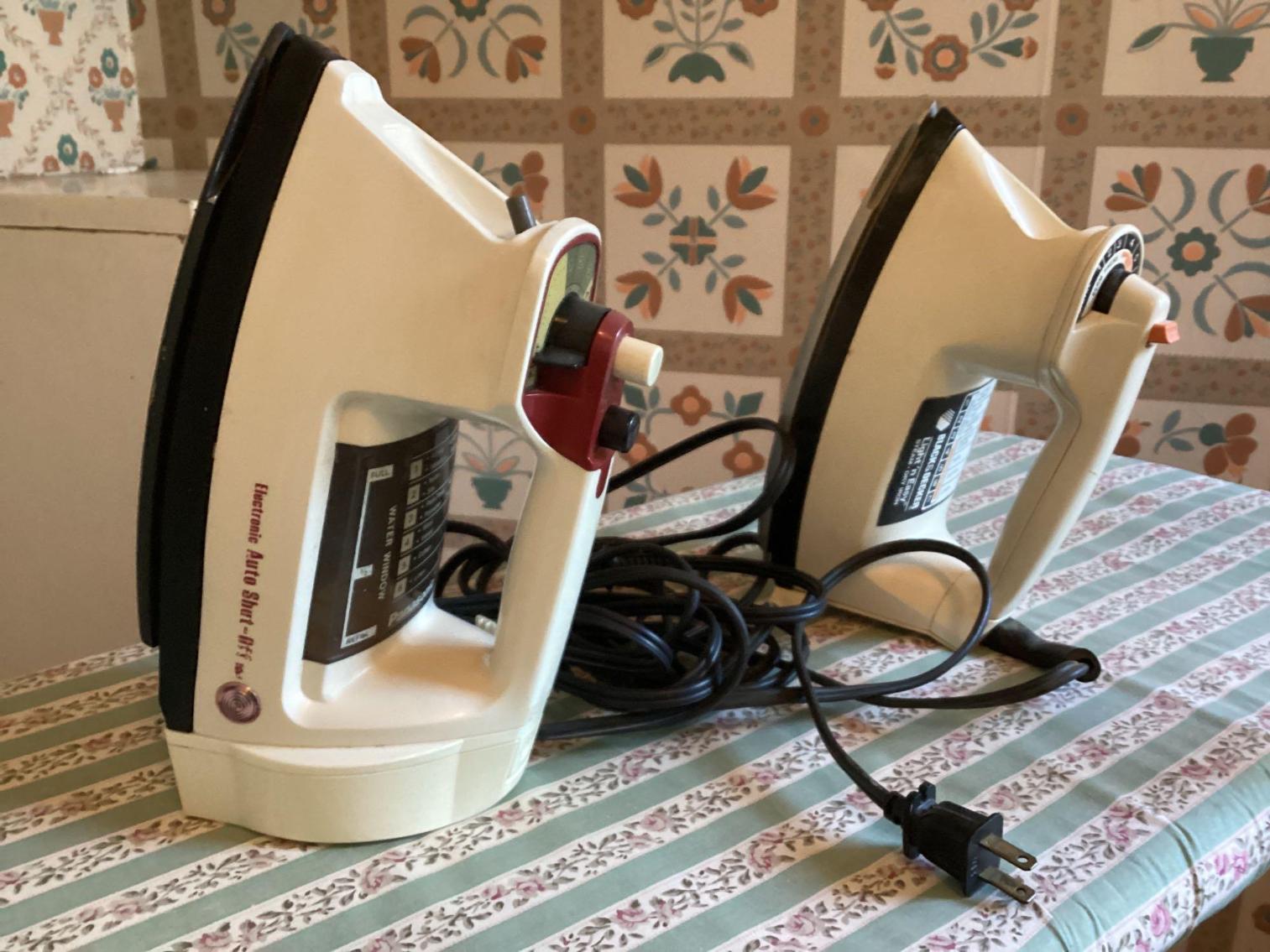 Image for Vintage Ironing Board and Two Irons