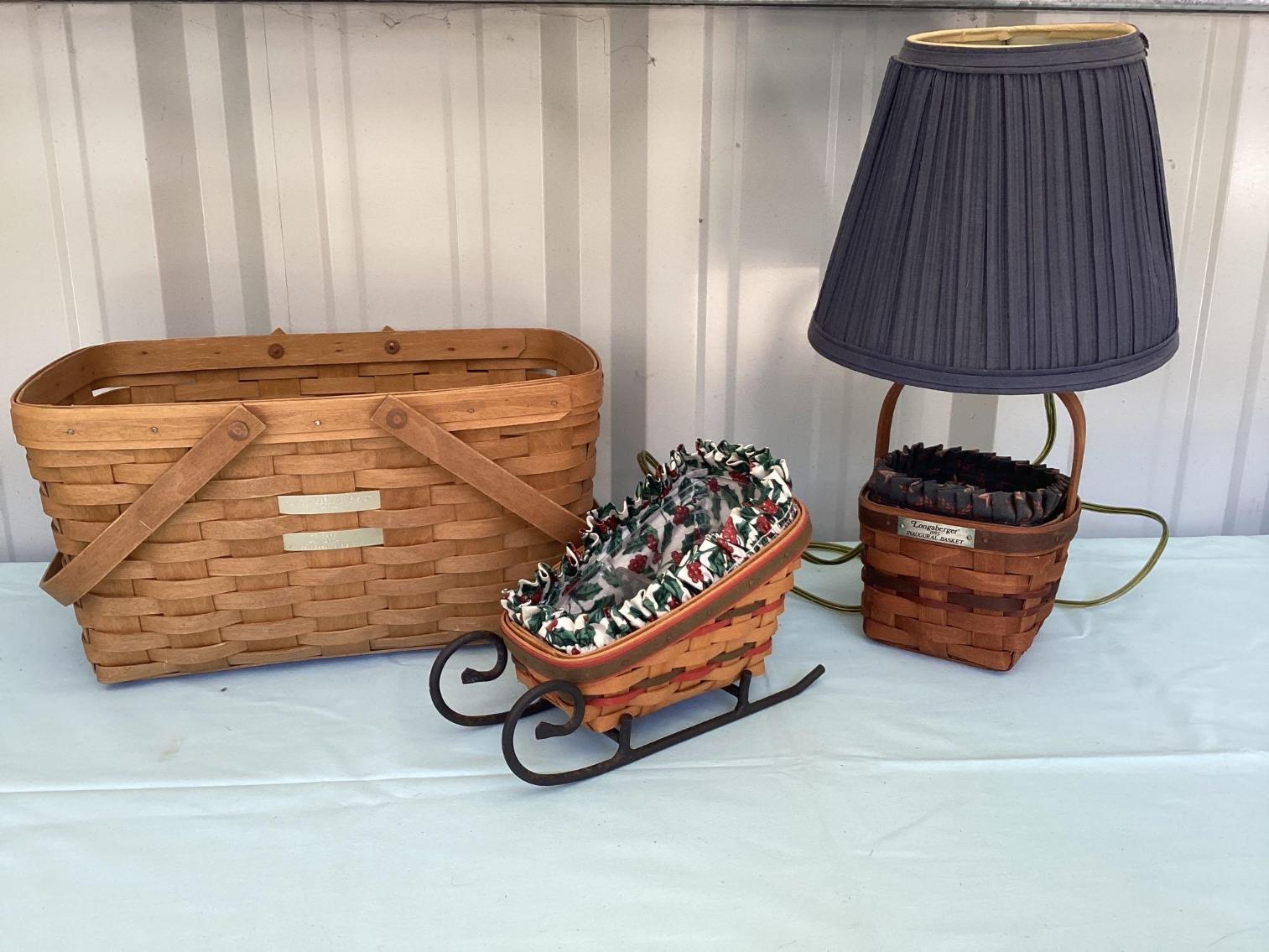 Image for Longaberger Baskets and Lamp
