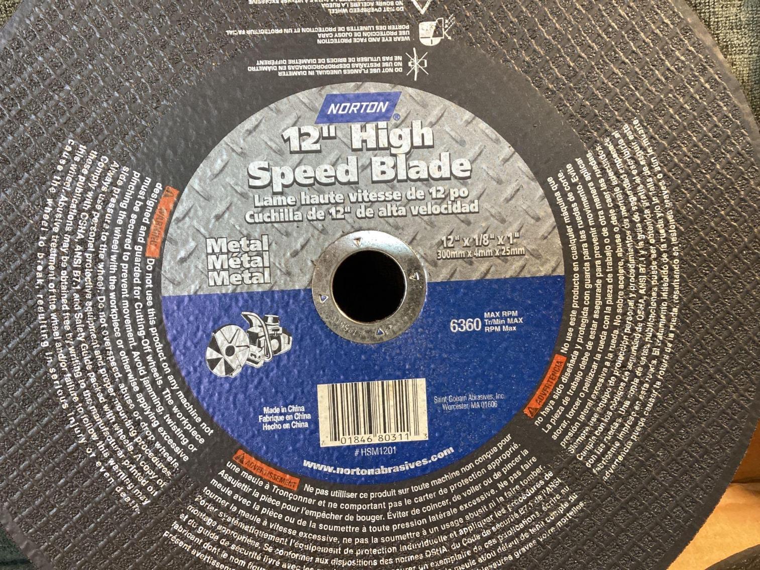 Image for Norton High Speed 12” Blade for Metal