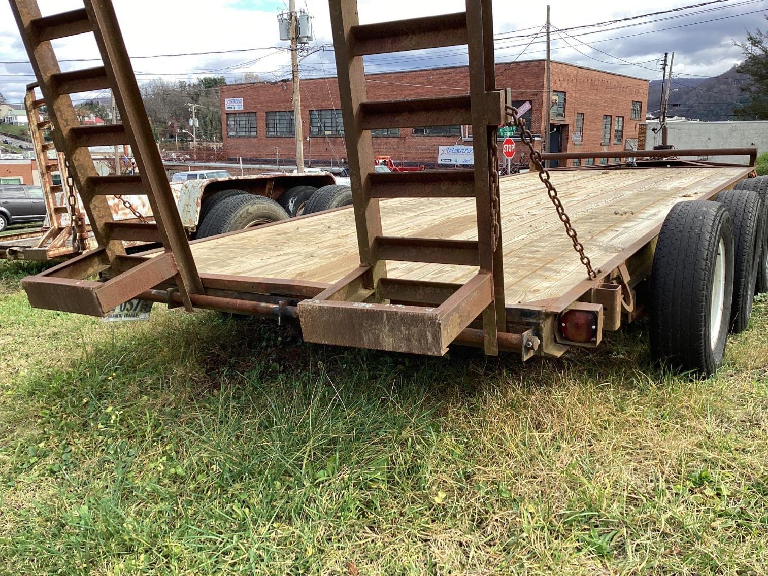 Image for 16’ 3 axel 15,000 lb capacity Equipment Trailer with Electric Brakes